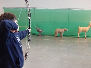 NASP competitor aiming for target