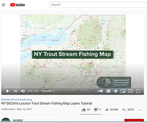 InfoLocator Screenshot of Trout Stream Map