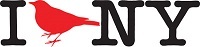 I bird NY logo with bird in between letters
