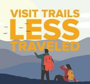 Visit Trails Less Traveled graphic