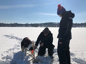 anglers ice fishing 