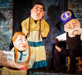 Three large-scale puppets from Arm-of-the-Sea