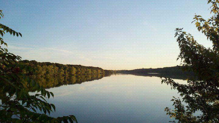 Overlooking Hempstead Lake through the trees