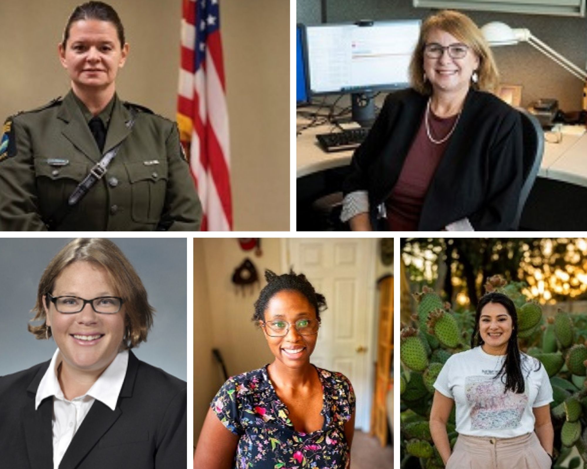 A collage of five women who have received promotions at DEC