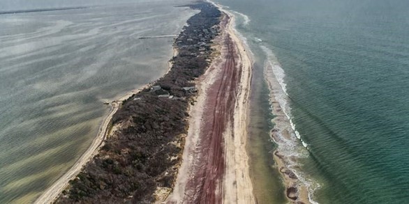 aerial image of Fire Island