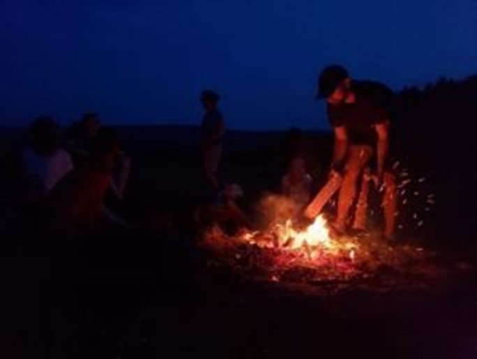a campfire