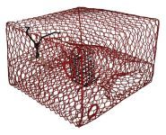 image of a wire cage called a crab pot