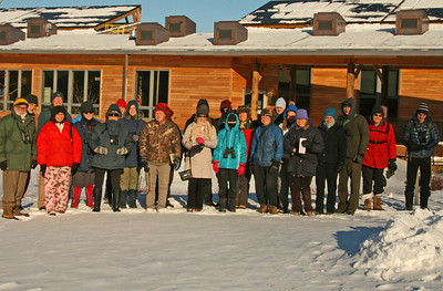 Group of people enjoying an outdoor hike