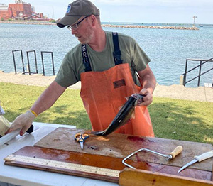 Richard Zimar doing fieldwork