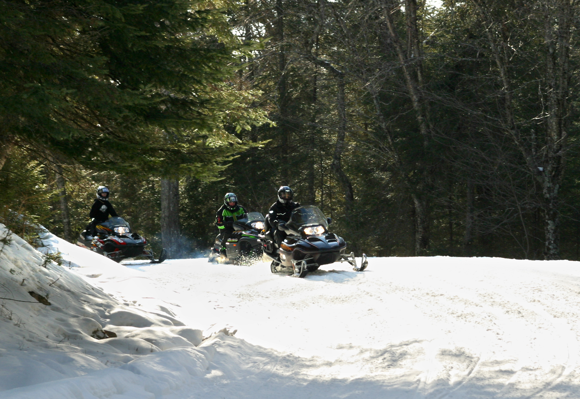 Snowmobiling