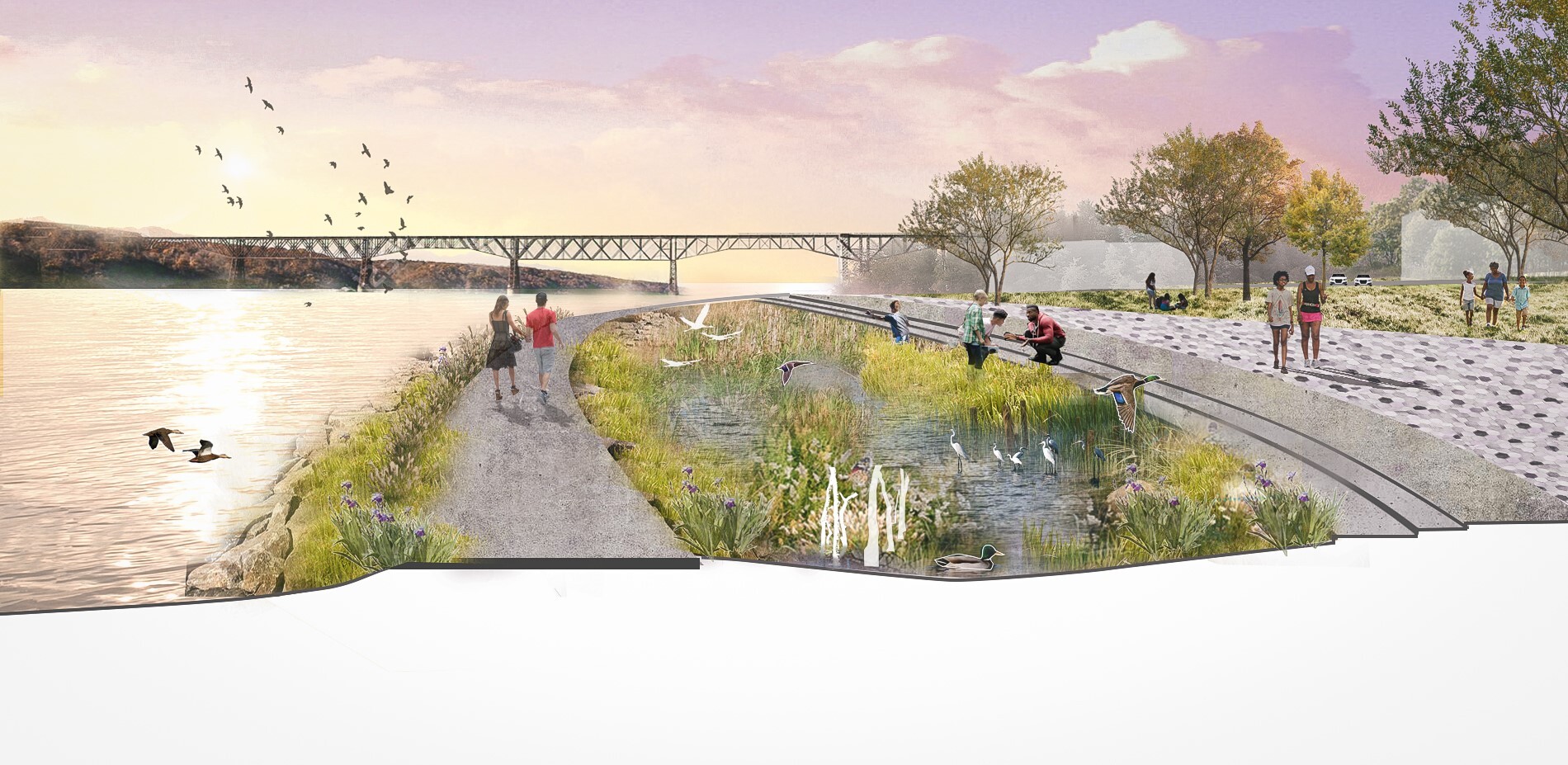 Climate-adaptive studio design rendering