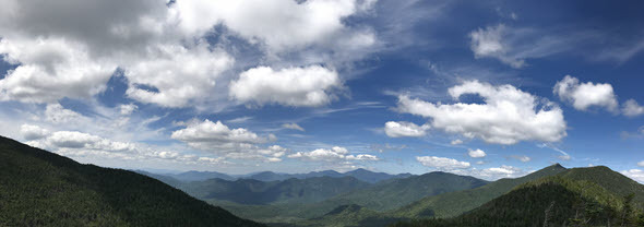 Dix Mountain blue skies