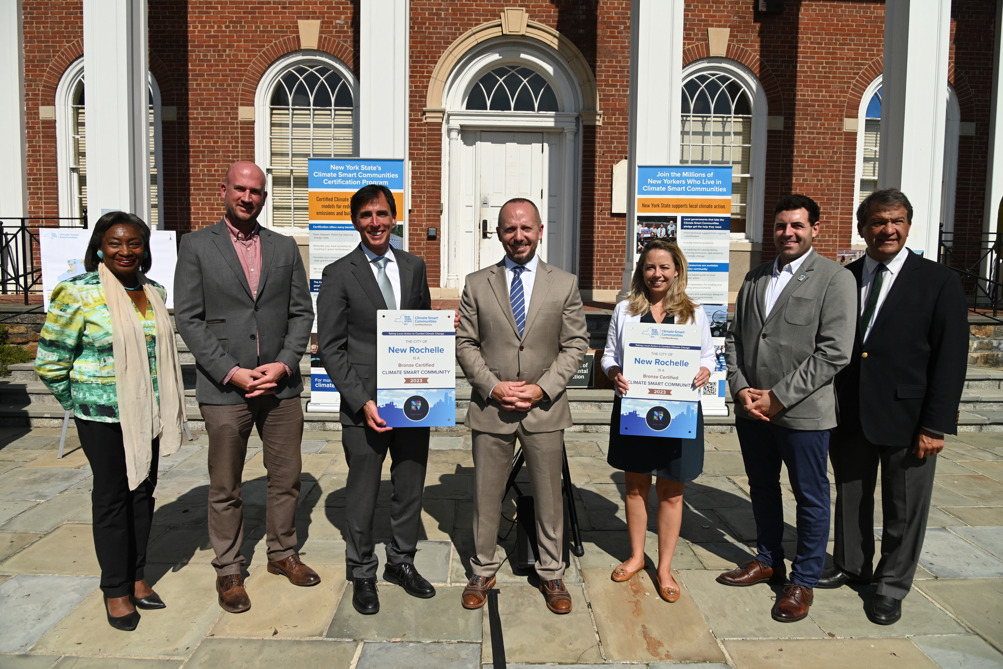 DEC Commissioner with some of the CSC Award Recipients