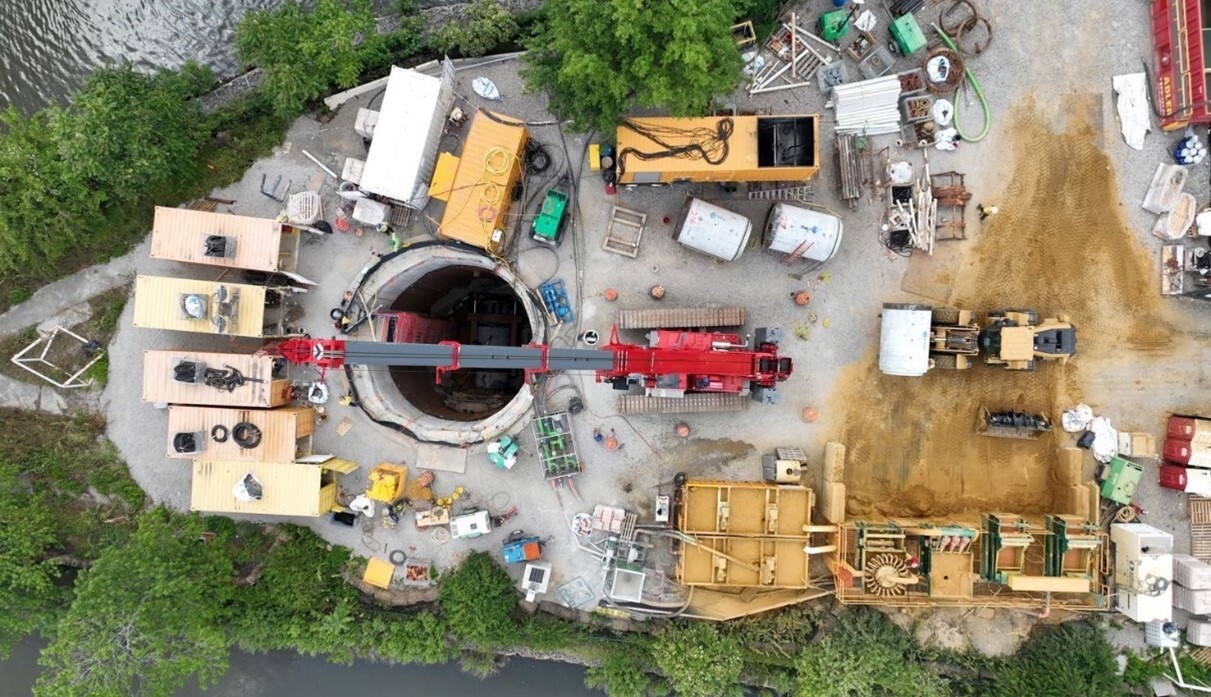 Image of microtunneling efforts 