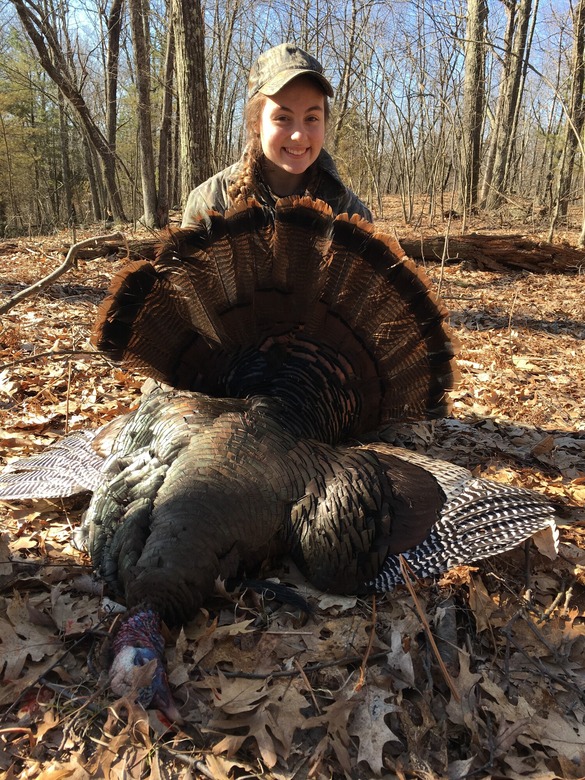 Isabella Tolosi (age 13) in Columbia County with Turkey