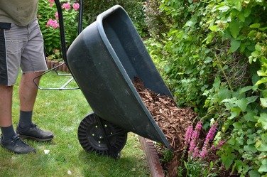 Mulch being Spread