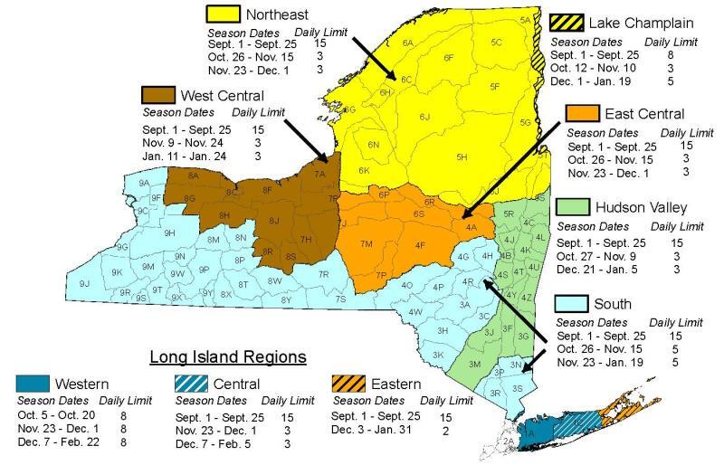 2024 waterfowl season map