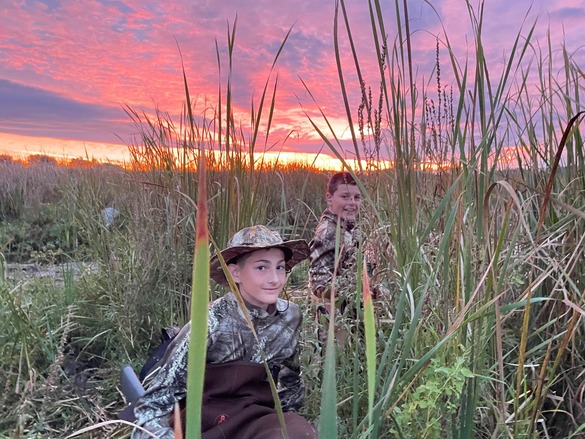 Youth hunters afield during annual waterfowl and pheasant hunt in Jefferson County