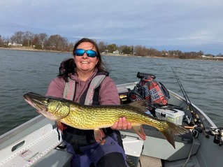 Angler with Chain Pickerel