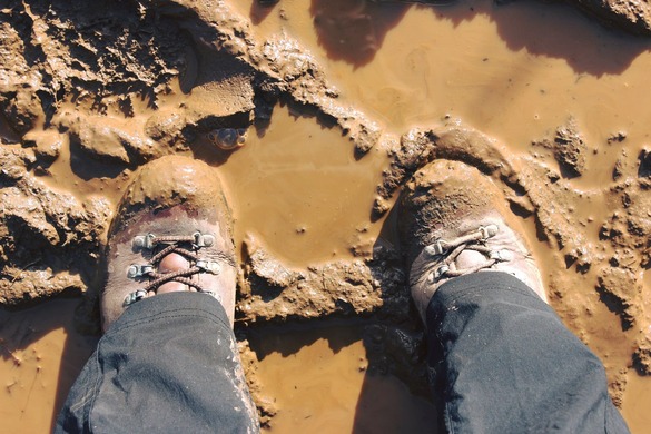 boots in mud