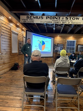Man presenting to group