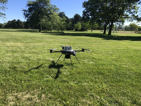 Photo of a drone on grass