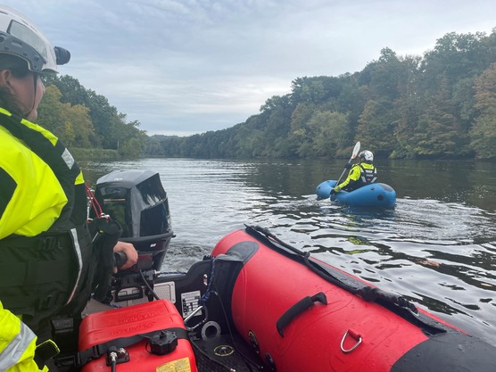 ECO in small boat during training exercise