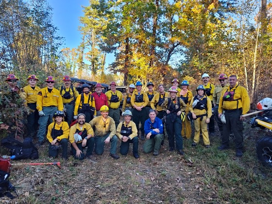Albany Pine Bush prescribed burn crew