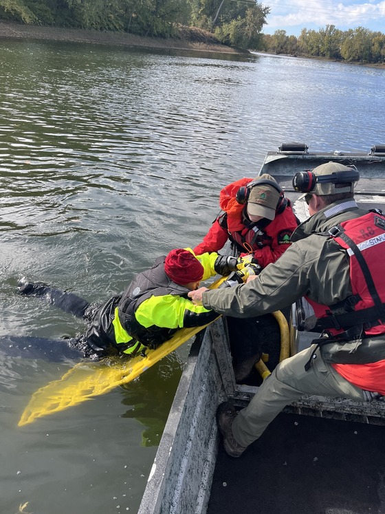 Airboat training on the Susquehanna River