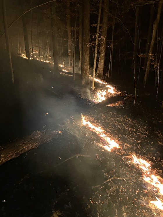 Fire in Indian Lake