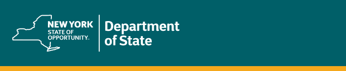 NYSDOS Department of State Banner