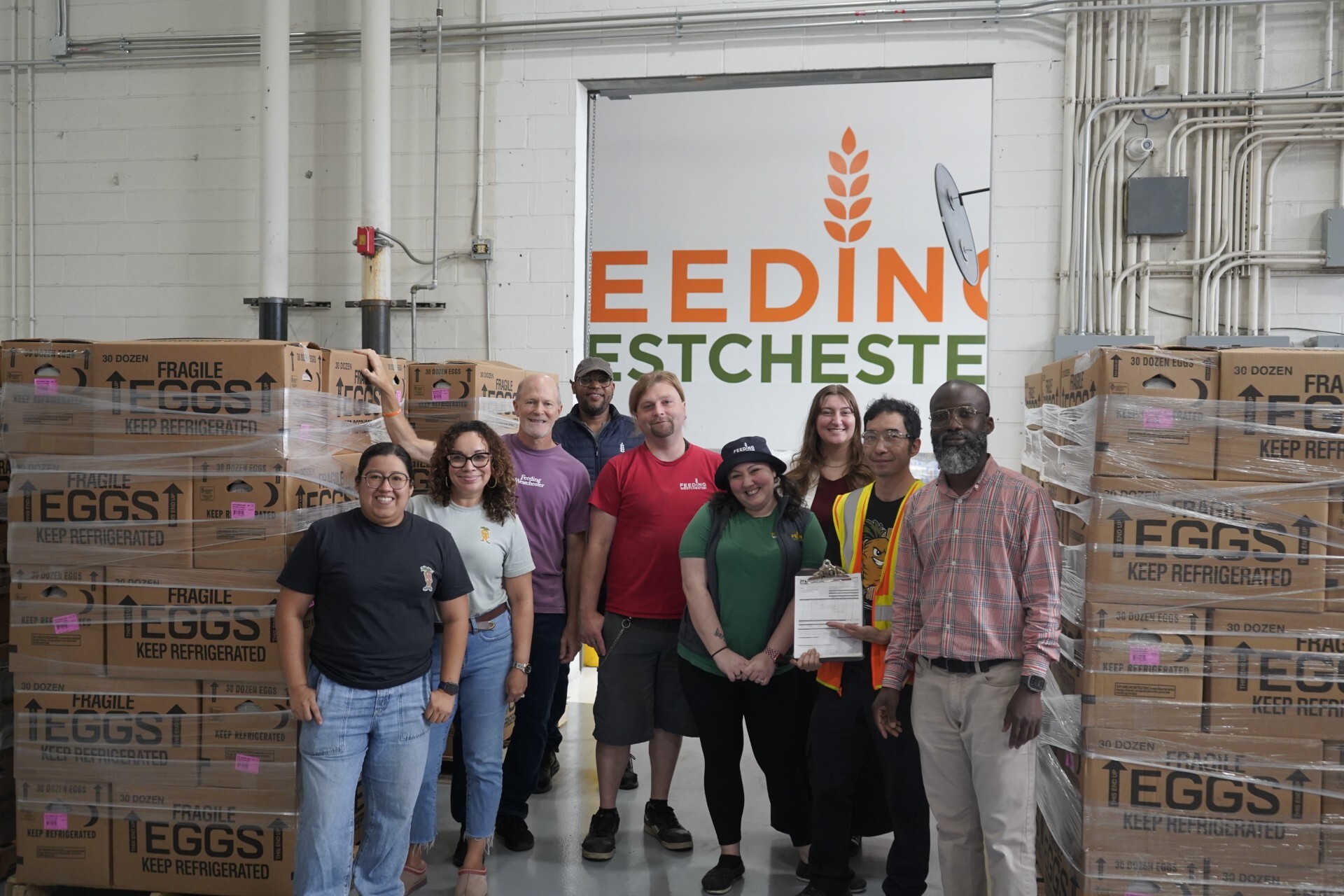More than 140,000 eggs delivered to Feeding Westchester that will be distributed throughout Westchester