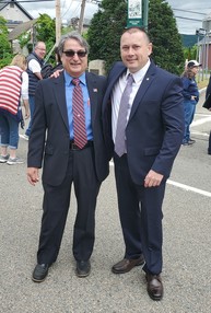 Supervisor Albra and Mayor Jim Miccio