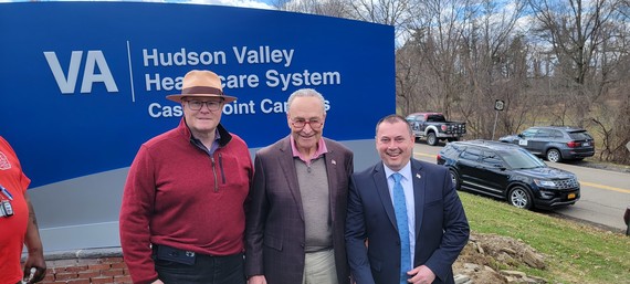 Supervisor Albra and Councilman Brian Wrye attended a press conference with Senate Majority Leader Chuck Schumer last week.