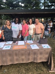 Town Supervisor Ozzy Albra (right) and Councilmember Louise Daniele were also among those in attendance.