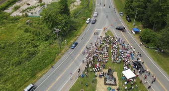 The Town dedicated the statue on June 11