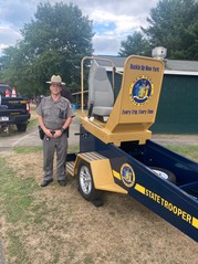 The New York State Police attended Tuesday's event.