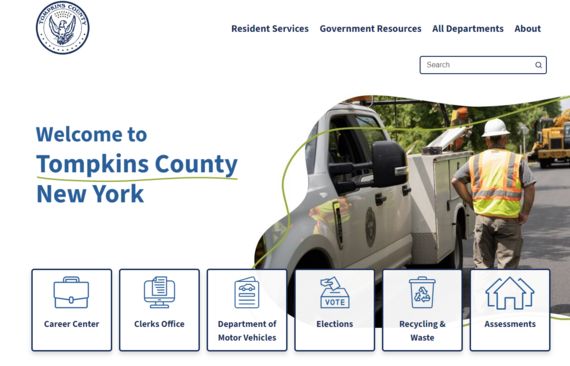 New Tompkins County website