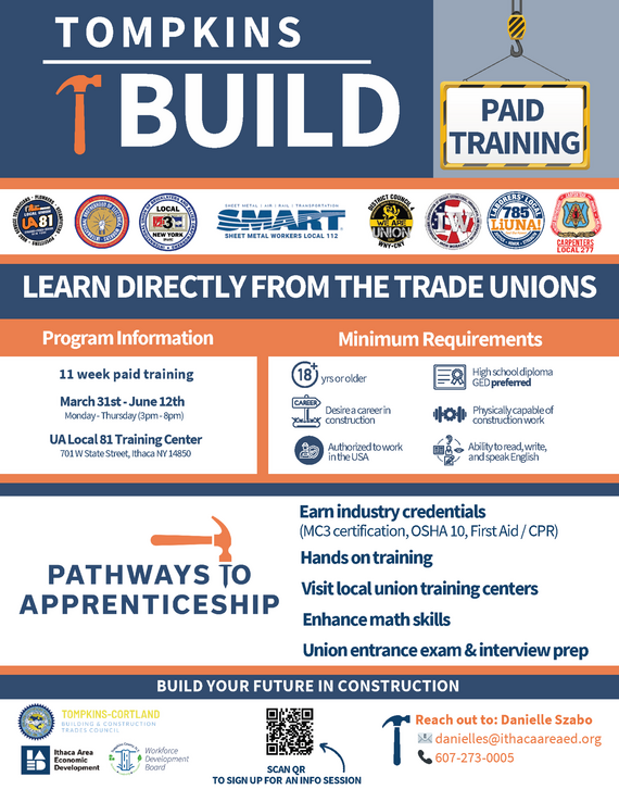 Tompkins Build Info Flyer