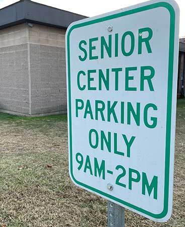 Senior Center Parking Signs