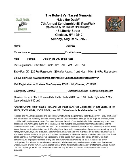 8-17 Chelsea Run-Walk-5k