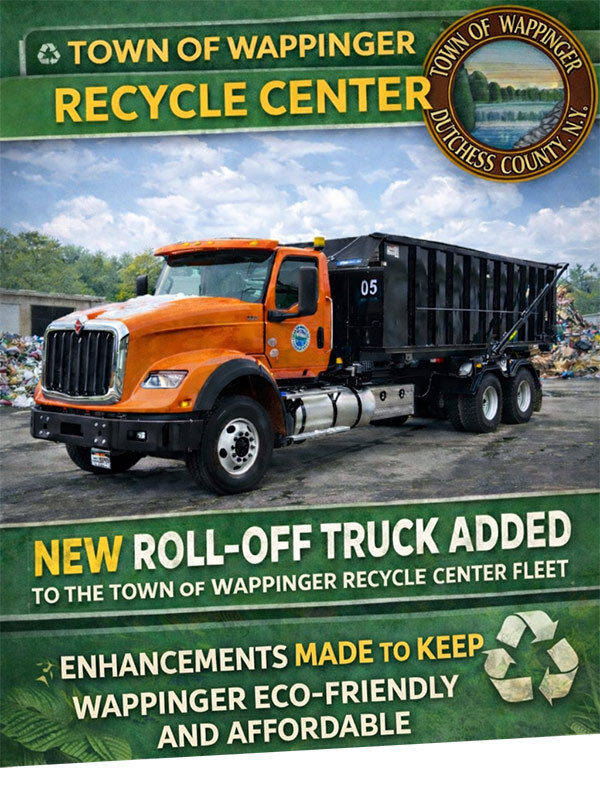 Town of Wappinger Recycle Center Update with New Roll Off Truck