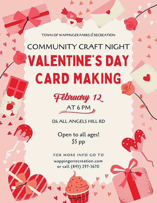 Community Craft Night - Valentine Day Cards
