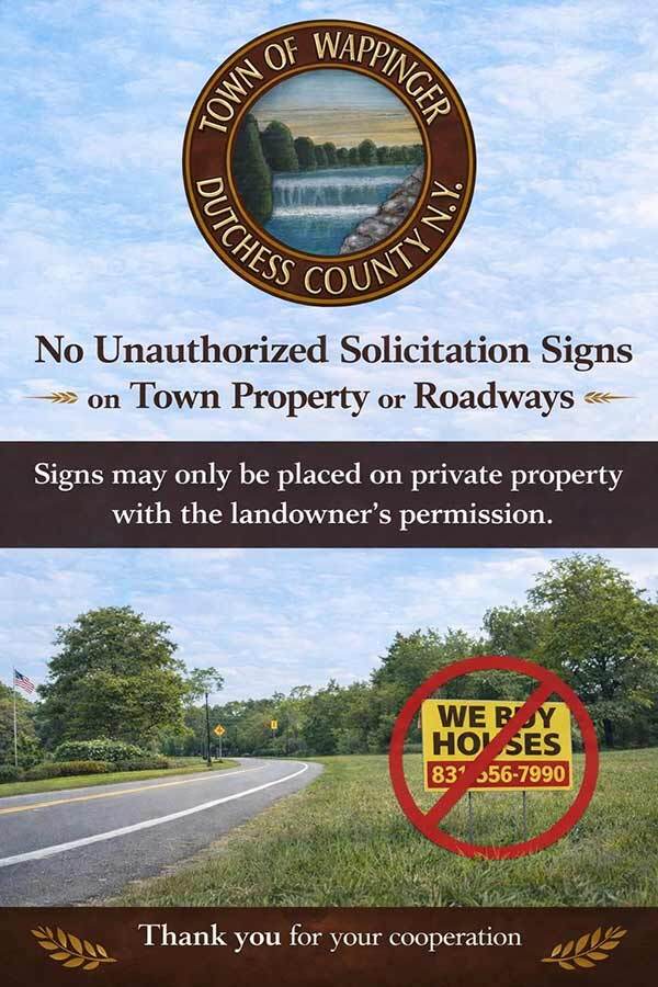 No-unauth-signage - Town of Wappinger