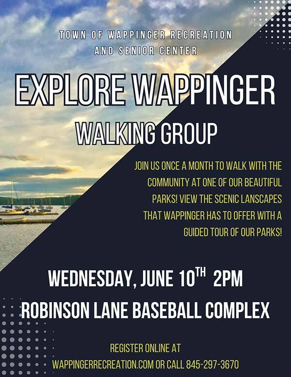 June Town of Wappinger Walking Group Flyer