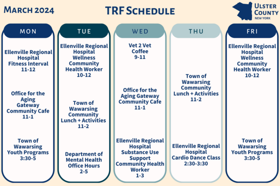 TRF Schedule March