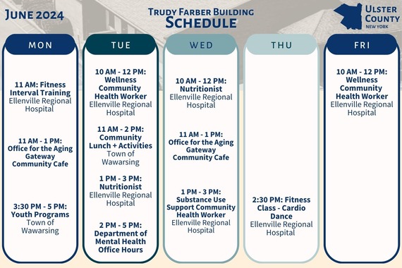 Trudy Farber June Schedule