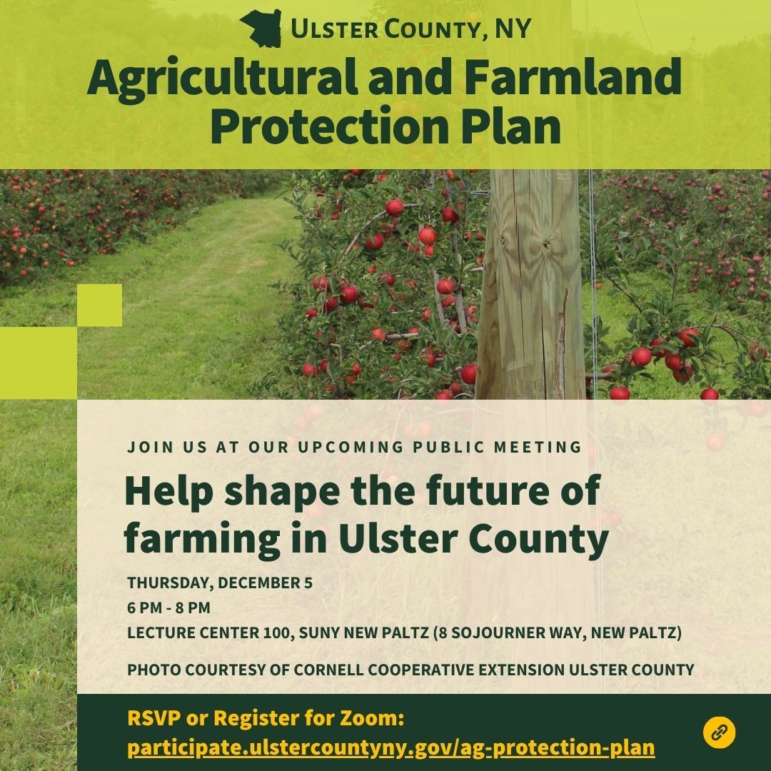 County's Draft Agricultural & Farmland Protection Plan flyer
