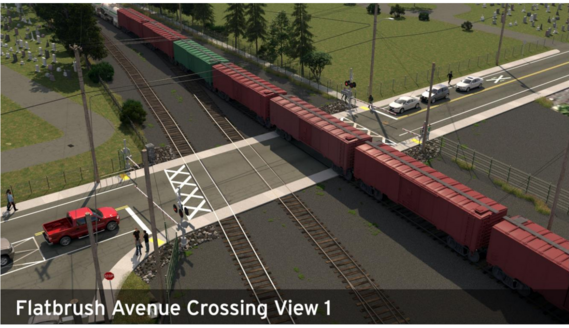 Kingston Rail Crossing View