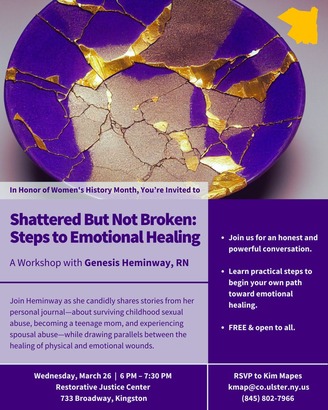 Shattered But Not Broken: Steps to Emotional Healing Workshop Flyer